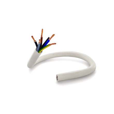 Flexible cable 3 Phase 5-Core 5x6mm² White