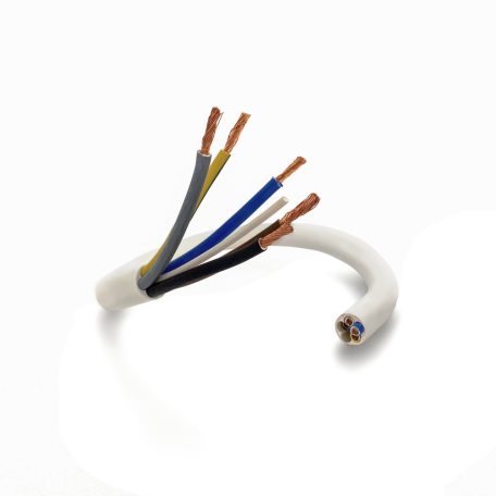 Flexible cable 3 Phase 5-Core 5x6mm² White