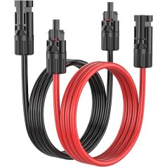   SUNTREE Solar PV Cable 6mm² set cu conector MC4 pre-asamblat, 2x10m (roșu și negru) 
