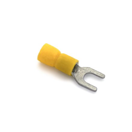Insulated Fork Crimp Lug SV5 Yellow 100 Pack
