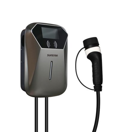 SUNTREE Type 2 EV Charger 7kW/32A 4.3 Inch LCD with Swipe Card