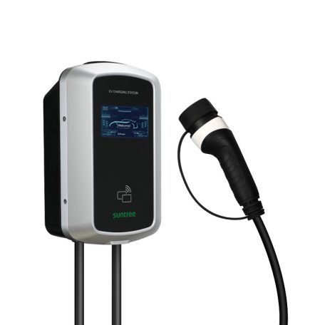SUNTREE Tipo 2 EV Charger 22kW/ 32A LCD de 4,3 pulgadas con tarjeta magnética