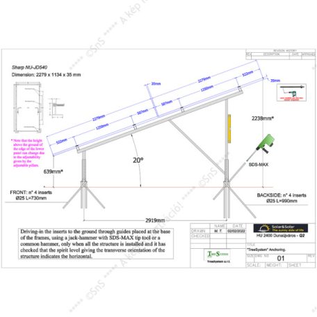 TreeSystem for Ground Mounted Systems for 540-580 Wp modules