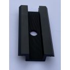 Middle Clamp with Grounding Line 70 mm, Black