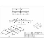 HD Solar Flat Roof Mounting Structure, East-West 