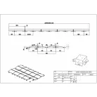 HD Solar Flat Roof Mounting Structure, East-West 