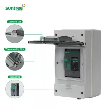 Suntree SHXC-250PV 2P 500V DC Battery Breaker 63A–250A IP65