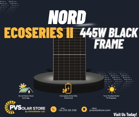 NORD EcoSeries II 440–450W Solar Panels – Bifacial N-Type TOPCon Modules for High-Efficiency Solar P