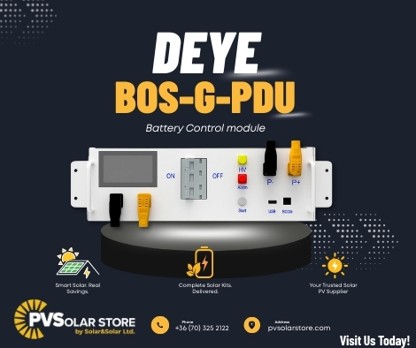 Deye BOS-G-PRO-PDU-2 Battery Control Module – Central HV Management for Scalable BOS-G Pro