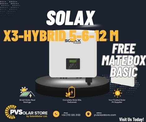 SolaX X3-Hybrid G4 Promotion: 5.0, 6.0 and 12.0 kW Inverters with FREE MATEBOX Basic