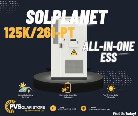 Solplanet ASW 125K/261-PT All-in-One ESS Cabinet for Commercial and Industrial Energy Storage