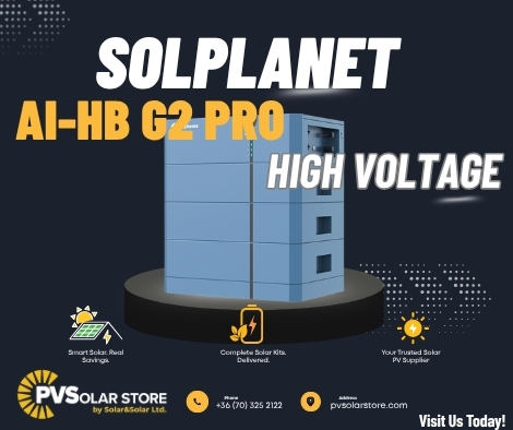 Solplanet Ai-HB G2 Pro – Premium Battery Storage Designed for Demanding Solar Installations